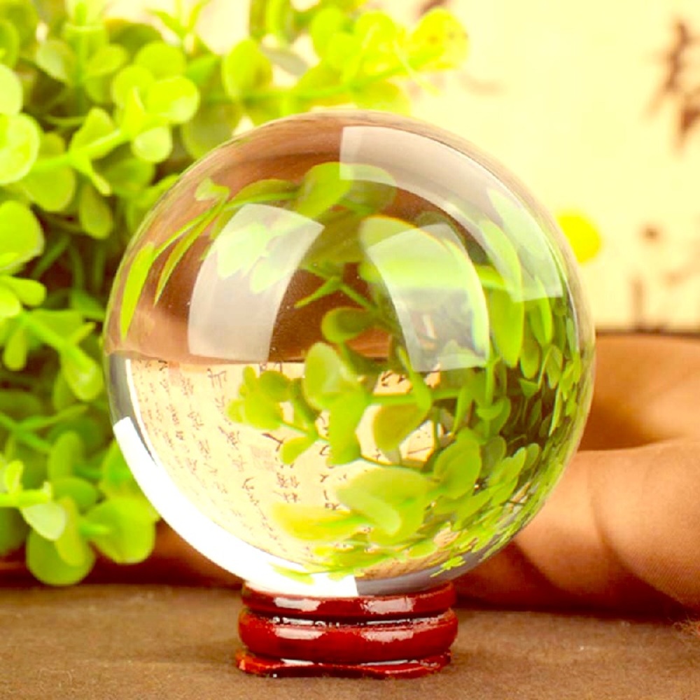 Crystal Clear Fortune 🔮 Teller Ball & Wood stand